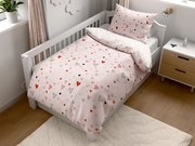 Pamut ágyneműhuzat kiságyhoz LOVITA pink Ágyneműhuzat mérete: 45 x 65 cm | 90 x 135 cm