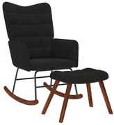 fekete bársony hintaszék ülőkével