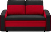 Hewlet kanapé, szövet anyag, fekete - piros