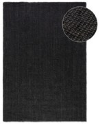 Fekete juta szőnyeg 160x230 cm Bouclé – Hanse Home