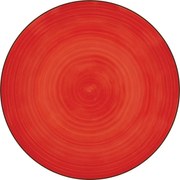 Lamart LT9083 kerámia sekély tányér Happy, átmérő26,8 cm, piros