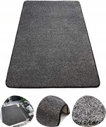 Puha Szőrös Szőnyeg Shaggy Szürke Fekete Melange Tampa Nappaliba 200x250 cm