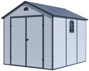 G21 Boston 670 kerti ház- 241 x 278 cm, műanyag, világosszürke