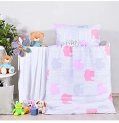 EMI Elefántos rózsaszín gyerek ágyneműhuzat