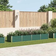 vidaXL zöld horganyzott acél kerti magaságyás 320 x 80 x 45 cm