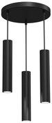 Csillár zsinóron RAITO 3xGU10/8W/230V fekete