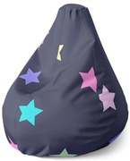 Pear babzsák csillagok kéken - gyerek, színes