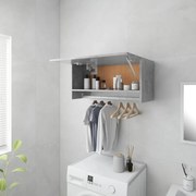 betonszürke szerelt fa ruhásszekrény 70 x 32,5 x 35 cm