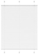 pliszírozott redőny Fehér 105x150cm szövetszélesség 104,4cm