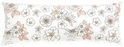 Bellatex Virág Pótférj relaxációs párnahuzat lazac, 45 x 120 cm, 45 x 120 cm