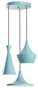 Zsinóros függőlámpa TOM 3xE27/40W/230V, kék