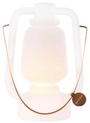 Újratölthető asztali lámpa 30 cm IP44 fehér - Storm Small