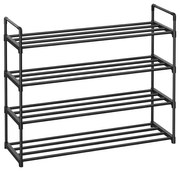 4 szintes fém cipőtartó 92x30x72cm
