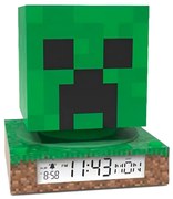 Minecraft Creeper 3D éjszakai lámpa és ébresztőóra