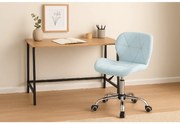 Dolgozószobai szett íróasztal TAYLOR SONOMA 100x50 cm + irodai szék AVOLA VELVET világoskék