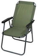 Összecsukható zöld kempingszék