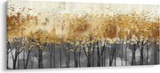 Kép - Arany fák (120x50 cm)