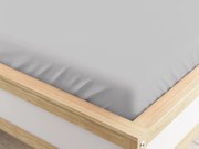 Mikroszálas lepedő világosszürke 90 x 200 cm