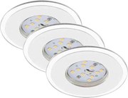 Briloner 7197-036-KÉSZLET 3x LED Dimmelhető fürdőszobai lámpa LED/4,5W/230V IP44