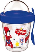 Pókember Spidey pohár snack tartó fedéllel és kanállal 350 ml