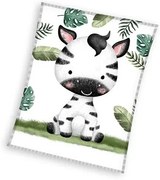 Zebra Leafy coral fleece polár takaró 110x140cm