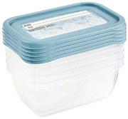 Ételtároló doboz szett - újraírható címkével- 5 darabos 500 ml