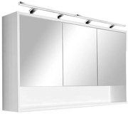 Luna 120 felső tükrös szekrény fehér