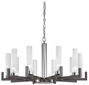 Kolarz 6009.81060 - RAGGIO láncos csillár 10xE14/25W/230V matt króm