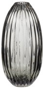 Smoked szürke üveg váza, magasság 30 cm - Hübsch