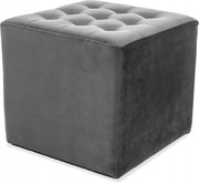 Lori Velvet puff, szürke, Sig nappaliba