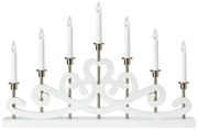 Markslöjd 705965 - Karácsonyi gyertyatartó NIGHTFALL 7xE10/3W/230V fehér