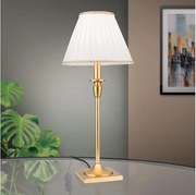 Orion LA 4-1049/1 - Asztali lámpa FONSA 1xE27/60W/230V fehér/arany