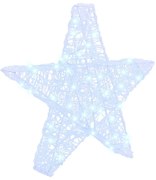 3D Csillag 50 LED-del Hideg feher 55 x 53.5 x 10 cm Akril