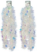 Gazdag karácsonyi fényfüzér szivárványhatással Stars, 2 m, 2 db-os készlet