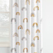 Goldea gyerek pamut függöny - festett szivárványok 140x150 cm
