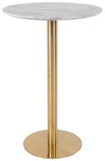 Kerek bárasztal márvány dekoros asztallappal ø 70 cm Bolzano – House Nordic