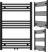 Fürdőszobai Radiátor Létra Radiátor Modern Fekete 90x60 cm Raven