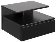 AVA fekete éjjeli szekrény