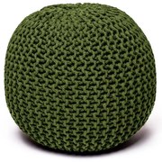 Olívazöld puff - Bonami Essentials