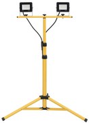 hideg fehér fényű háromlábú LED-es reflektor 2 x 20 W