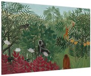 Kép - Henri Rousseau, Tropical Forest with Monkeys, reprodukciók (90x60 cm)