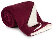 4Home gyapjú hatású pléd bordó, 150 x 200 cm