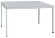Étkezőasztal Manutan Expert világosszürke lábakkal RAL 7035, 140 x 80 x 73,5, világosszürke