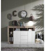 Komód LENOR fehér/barna