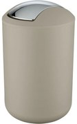 Wenko Brasil 6,5 l, taupe színű, billenő fedelesszemetes