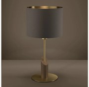 Eglo 390337 - Asztali lámpa SANTANDRIA 1xE27/40W/230V barna/arany