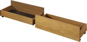 2 darab, kihúzható ágy alatti tároló, tölgy, MIDEA