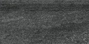 Lépcső Rako Quarzit fekete 30x60 cm matt DCVSE739.1