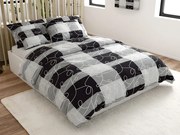 Pamut ágynemű SQUARES BLEND szürke Ágyneműhuzat mérete: 70 x 90 cm | 140 x 200 cm