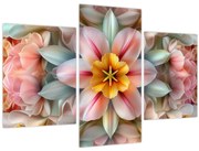 Kép - Kaleidoszkópos virág (90x60 cm)